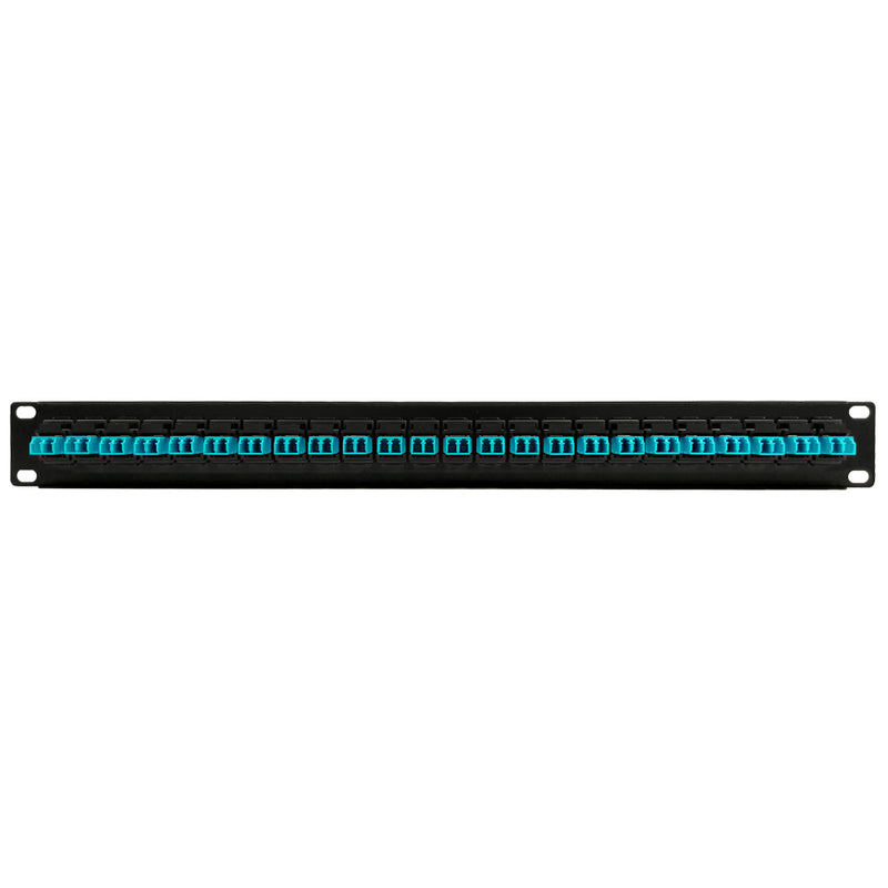 24 Port LC/LC Multimode 50u OM3/4 Duplex Patch Panel - 19" Rackmount 1U