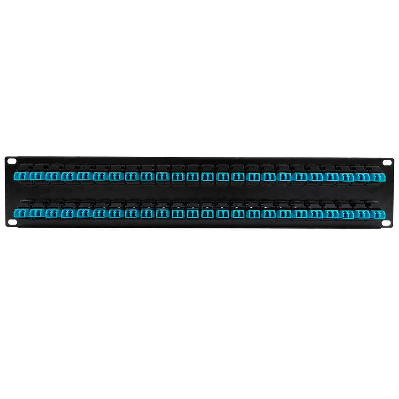 48 Port LC/LC Multimode 50u OM3/4 Duplex Patch Panel - 19" Rackmount 2U