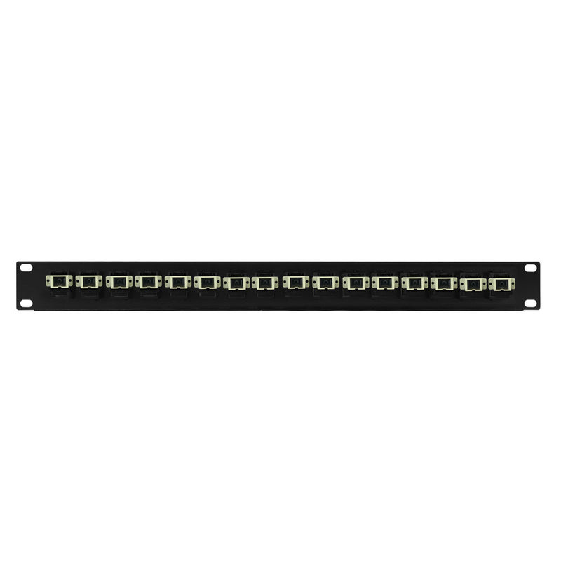 16 Port SC/SC Multimode 62.5u Simplex Patch Panel - 19" Rackmount 1U