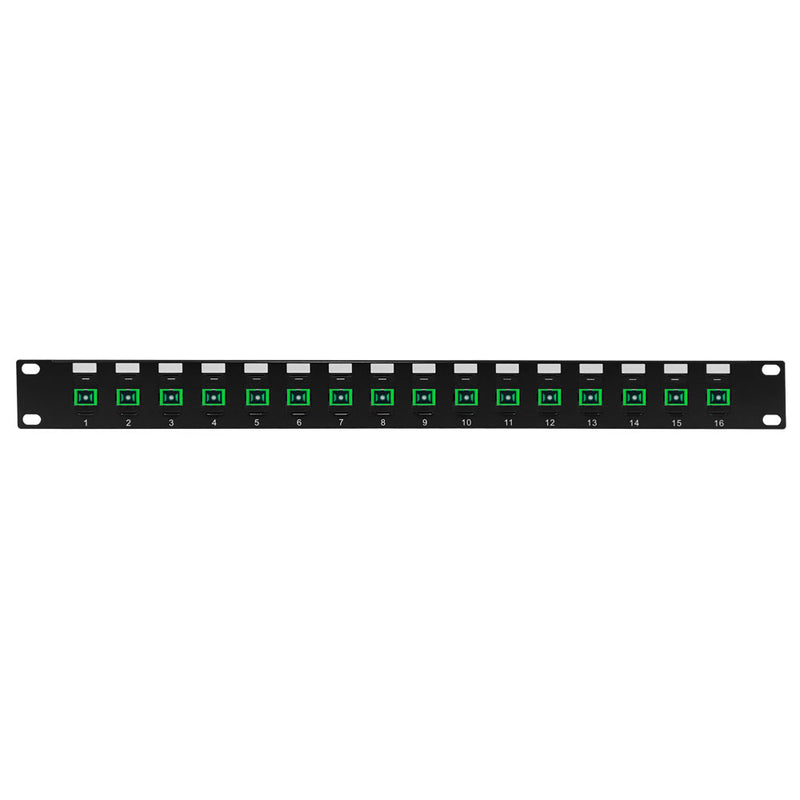 16 Port SC/SC APC Singlemode 9u Simplex Patch Panel - 19