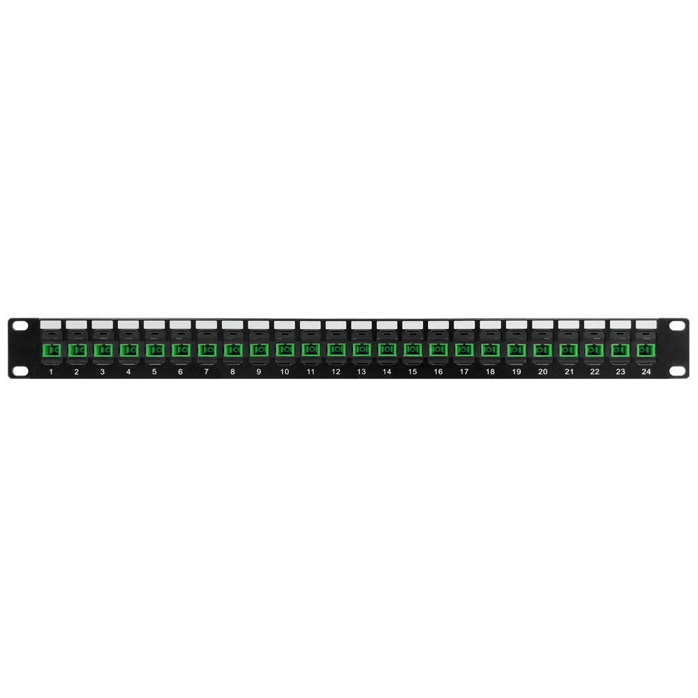 24 Port SC/SC APC Singlemode 9u Simplex Patch Panel - 19