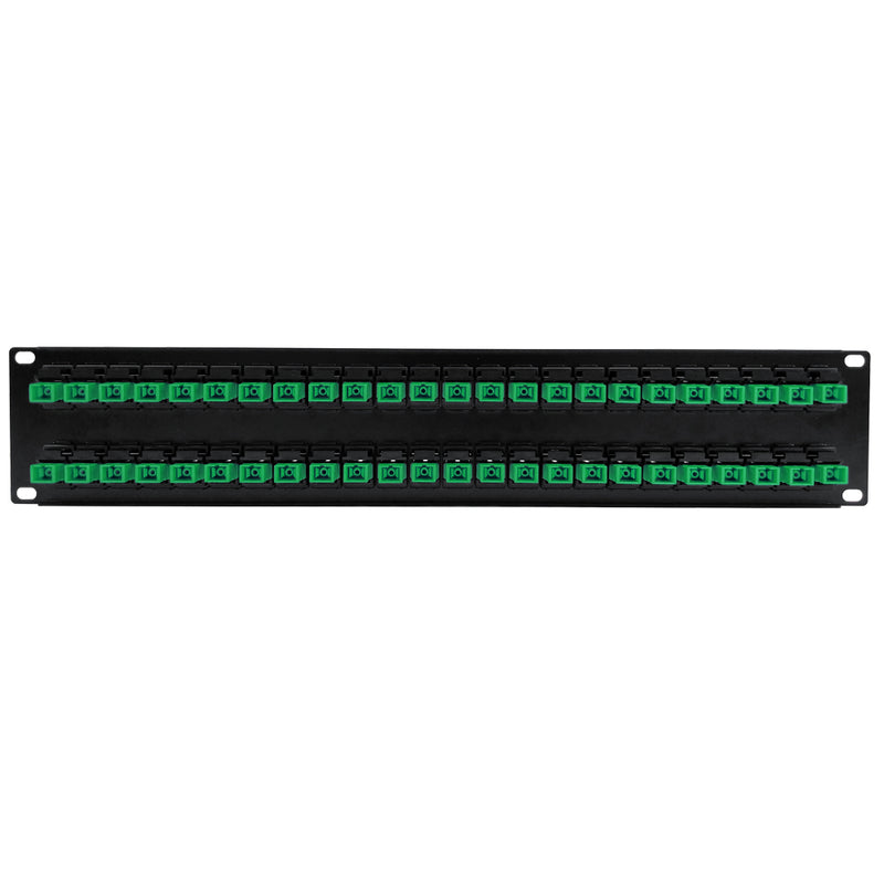 48 Port SC/SC APC Singlemode 9u Simplex Patch Panel - 19" Rackmount 2U