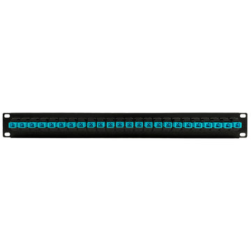 24 Port SC/SC Multimode 50u OM3/4 Simplex Patch Panel - 19" Rackmount 1U