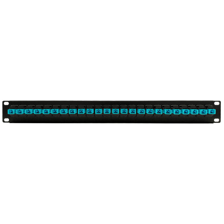 24 Port SC/SC Multimode 50u OM3/4 Simplex Patch Panel - 19" Rackmount 1U