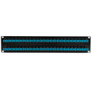 48 Port SC/SC Multimode 50u OM3/4 Simplex Patch Panel - 19" Rackmount 2U