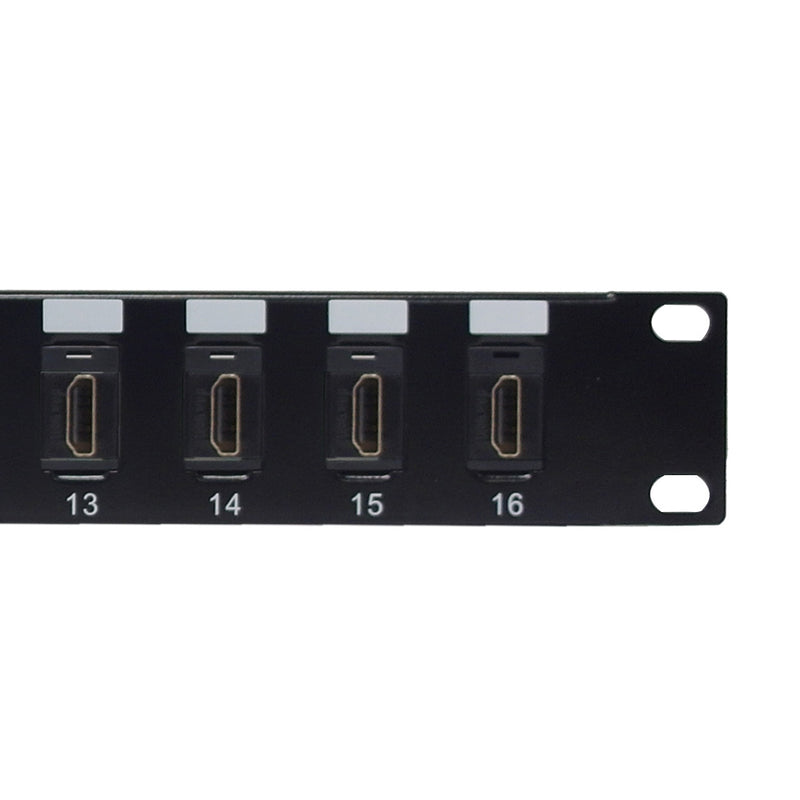 16-Port HDMI patch panel, 19 inch rackmount 1U