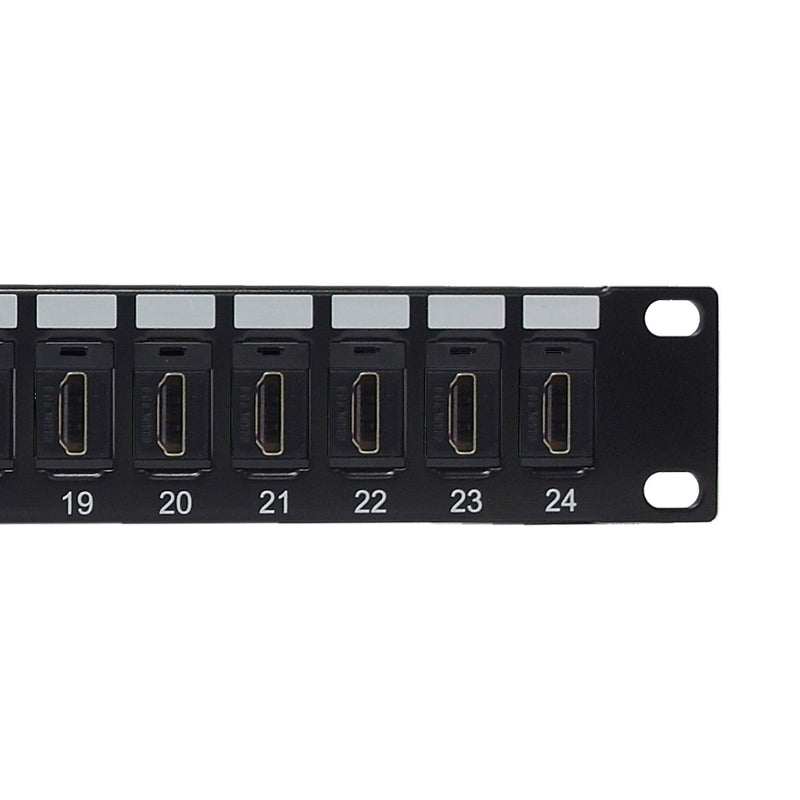 24-Port HDMI patch panel, 19 inch rackmount 1U