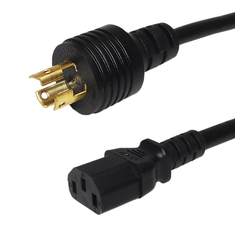 NEMA L5-15P to IEC C13 Power Cable - SJT