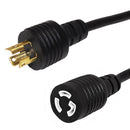 NEMA L5-15P to NEMA L5-15R Power Cable - 14AWG - SJT Jacket