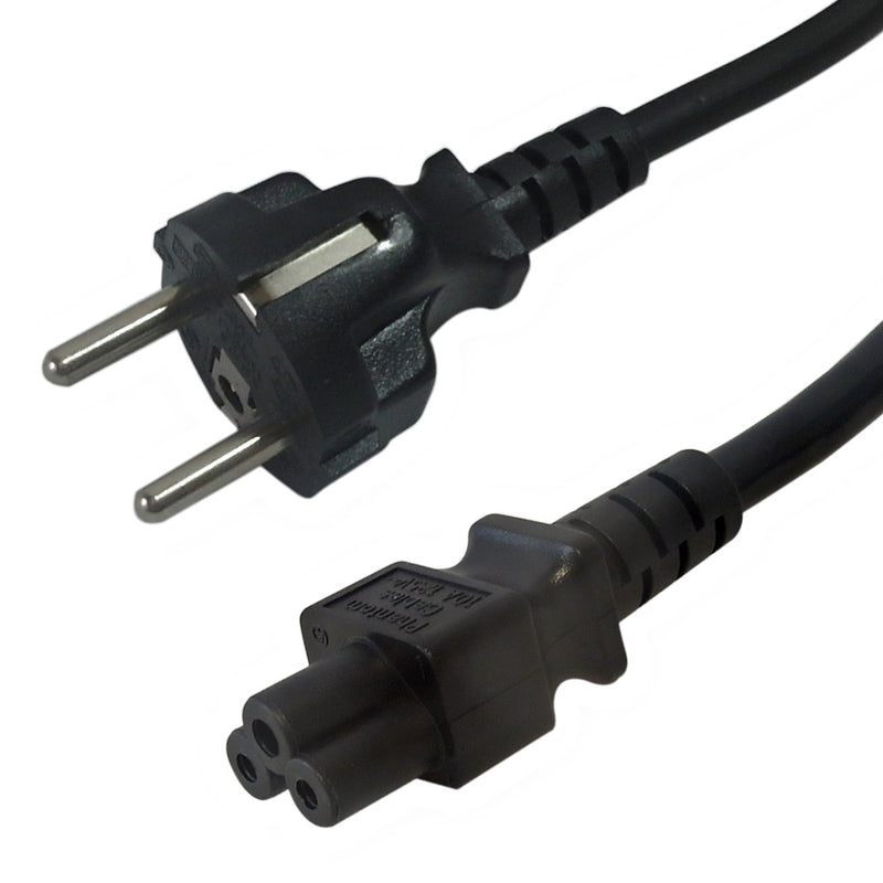 SCHUKO CEE 7/7 Euro to IEC C5 Power Cable