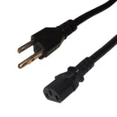 JIS 8303 (Japan) to IEC C13 - VCTF 1.25 (12A 125V) Power Cord - 2m