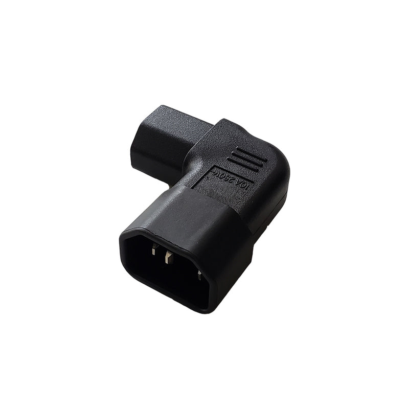 C14 to C13 Right Angle Power Adapter
