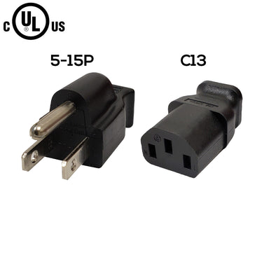 8Ft Power Cord - NEMA 5-15P To C19 Connector, 14AWG, 15A 110V For Servers, Mac G5 & More