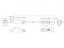 5-15P to C5 (Three Prong) Power Cable - SJT Jacket