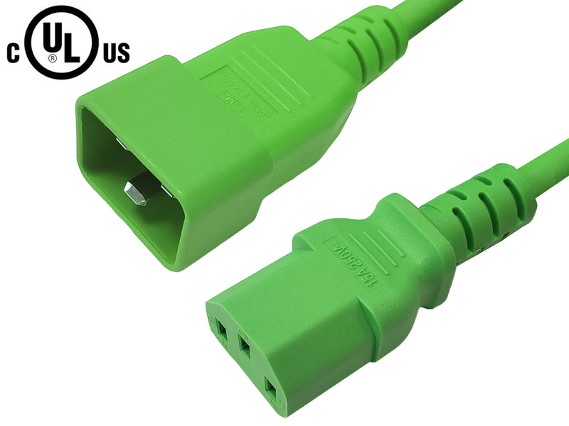 C13 to IEC C20 Power Cable - SJT