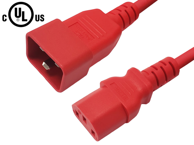 C13 to IEC C20 Power Cable - SJT