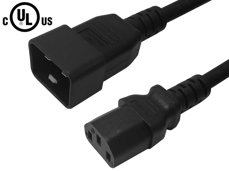 C13 to IEC C20 Power Cable - SJT