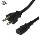 NEMA 6-15P to IEC C13 Power Cable - SJT Jacket