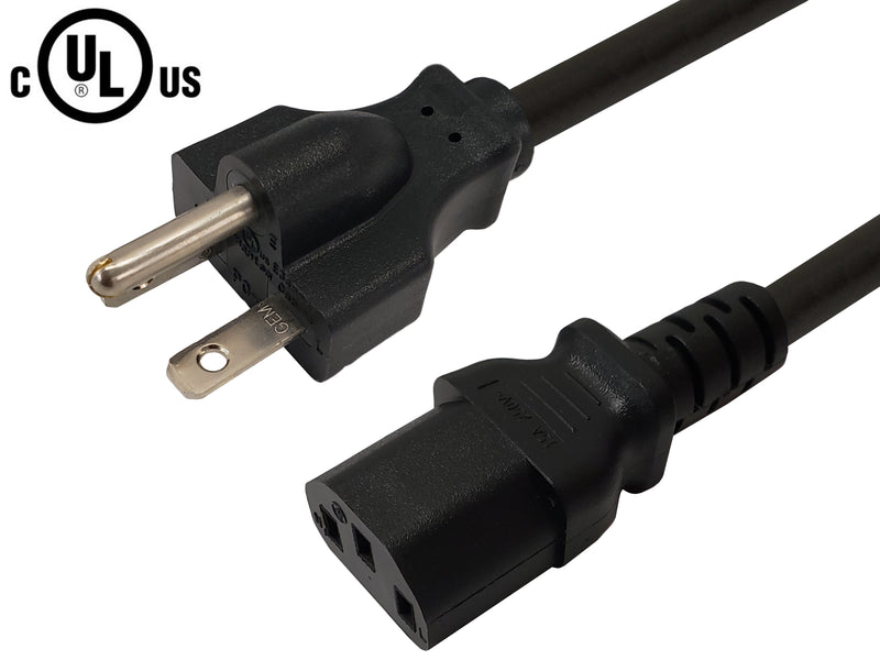 NEMA 6-20P to IEC C13 Power Cable - SJT