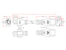 NEMA 6-20P to IEC C19 Power Cable - SJT Jacket