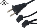 6ft NEMA 1-15P to 2x AC Fan Power Splitter Cable 18AWG - SPT-1