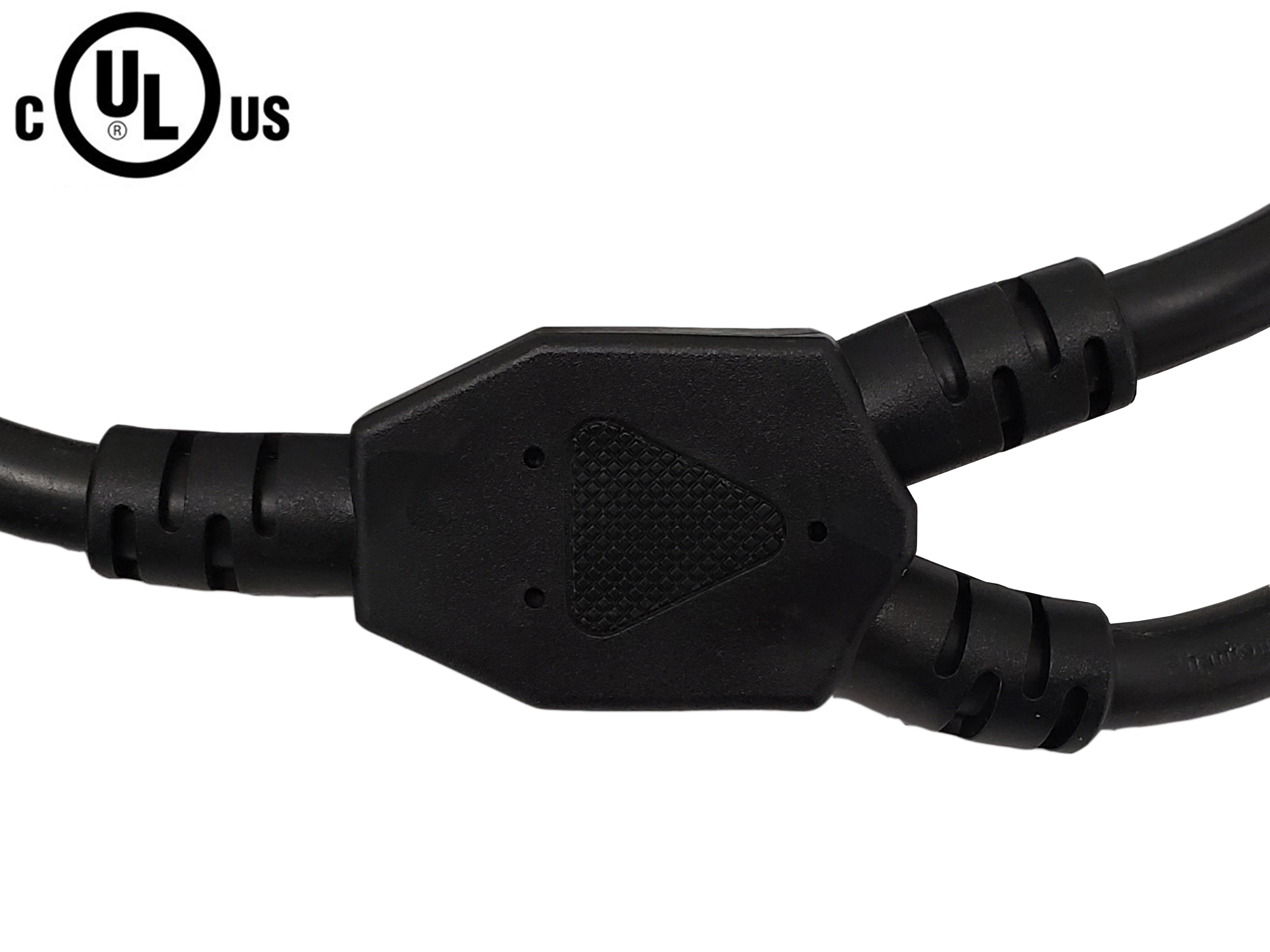 IEC C14 to 2x IEC C19 Power Splitter Cable - SJT