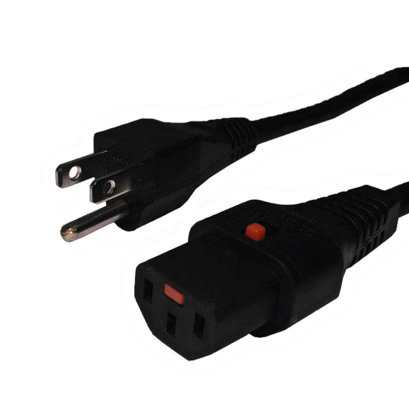 5-15P to Locking C13 Power Cable - SJT