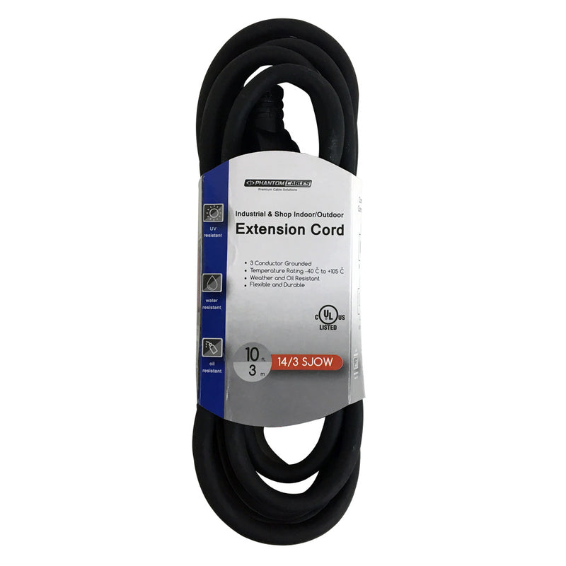 Industrial & Shop Indoor/Outdoor Extension Cord 5-15P to 5-15R - SJOW