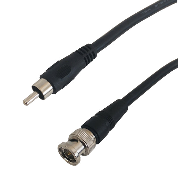 Molded RG59 RCA to BNC Male Cable