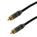 Premium Phantom Cables Hi-Flex Double Shielded RG59 Composite RCA Cable Male to Male