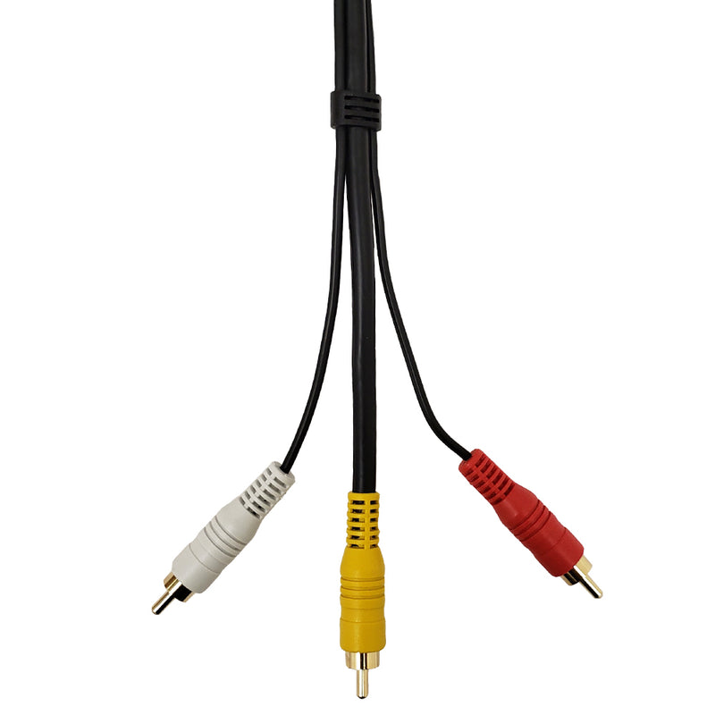 Composite & Left/Right Channel RCA Audio Cable