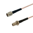 Premium Phantom Cables RG316 SMA Male to SMA Female Bulkhead Cable