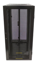24U Server Cabinet with Fan Tray, Black (47.2 inch H x 23.6 inch W x 43.4 inch D)