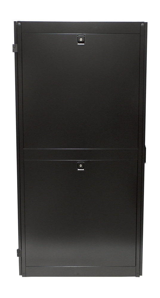 42U Server Cabinet with Fan Tray, Black 78.6 H 23.6 W x 43.4 inch D