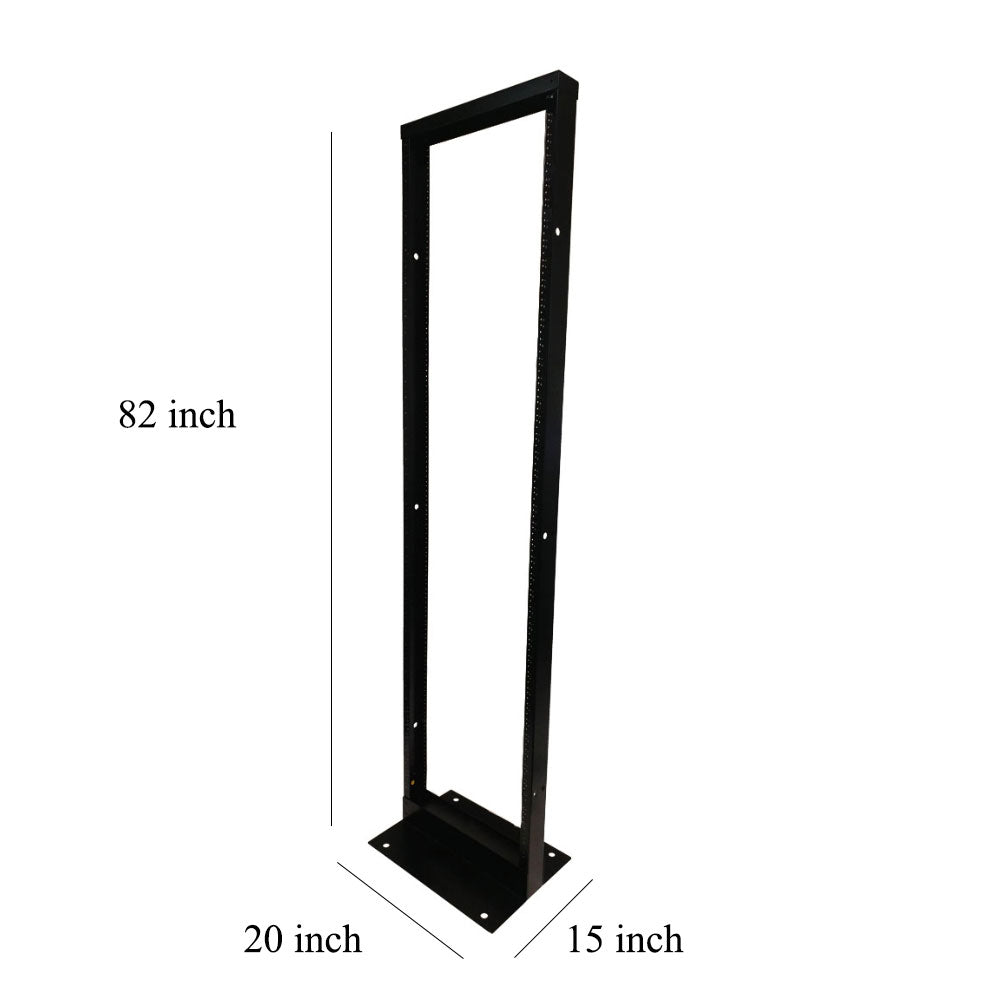 19 Grounded Relay Rack 2-Post Relay Rack - 19 inch 44U, 10-32 Tapped Rails