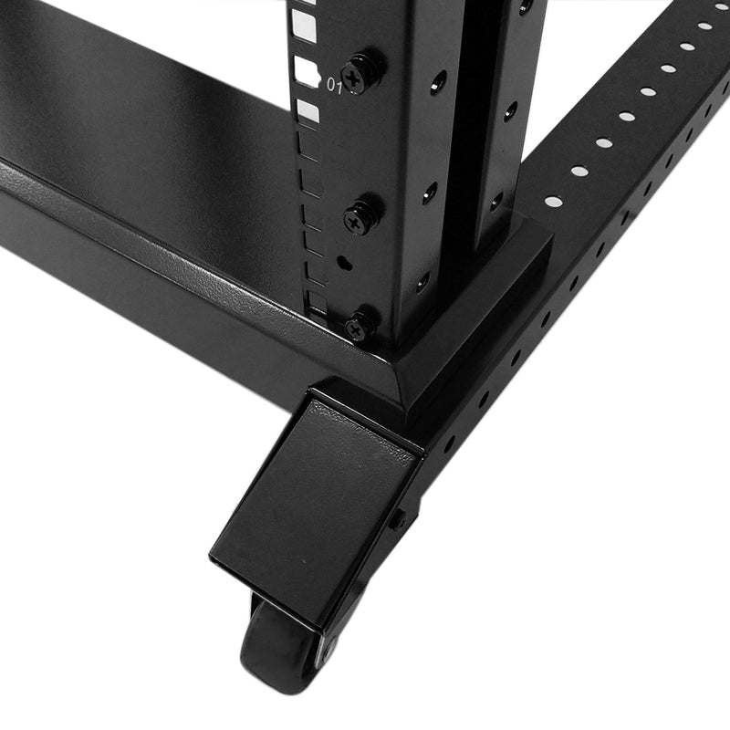 Four Post Relay Rack - 19 inch 42U, Square hole, Depth 24-36 inch