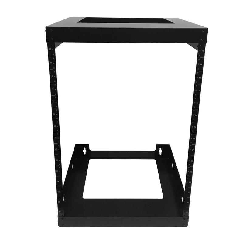 19 Open Frame Wall Mount Rack 18 inch Depth - 15U