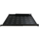 19 inch 4-post Mount Vented Shelf - 1U, Adjusts from 25 to 35 inch Deep