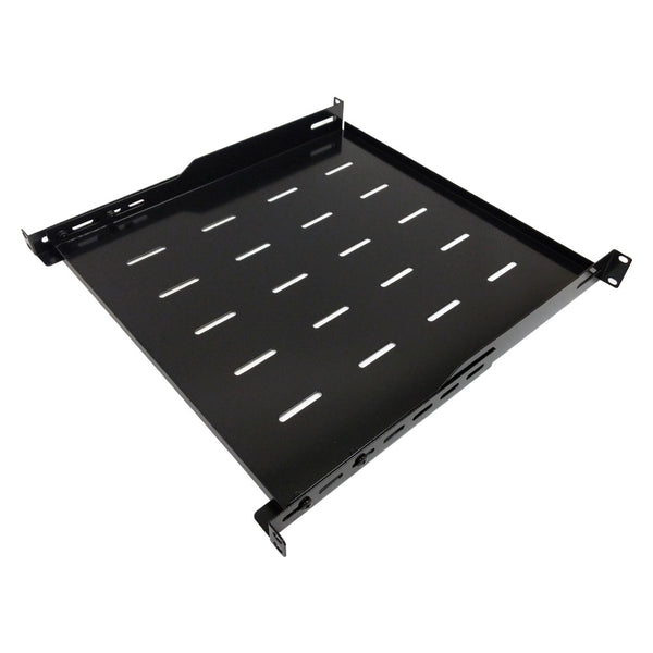 19 4-post Mount Vented Shelf - 1U, Adjusts from 18 to 25 inch Deep