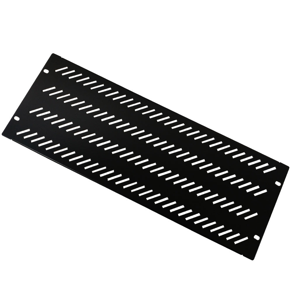 Blank Filler Panels - Black 4U - Vented
