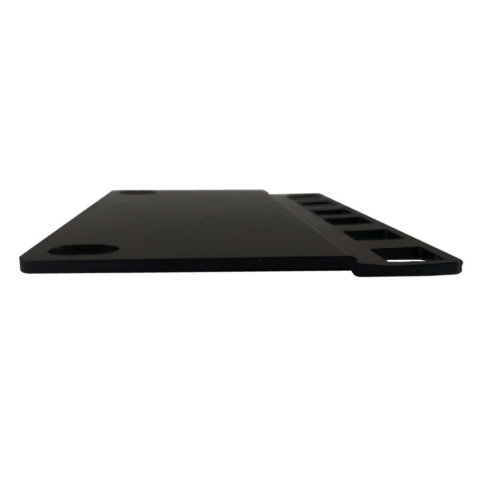 2U 23 inches to 19 inches Reducer Panel Adapter, Square Hole - Black (Pair)