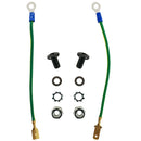 12 inch M6 Disconnecting Grounding Cable and Hardware Kit, 14AWG - Green/Yellow