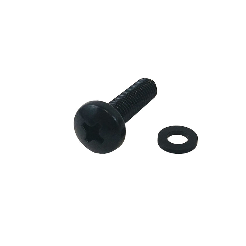 Rack Screw, M6 Thread, 3/4 inch Length - Black Oxide 100 Pack