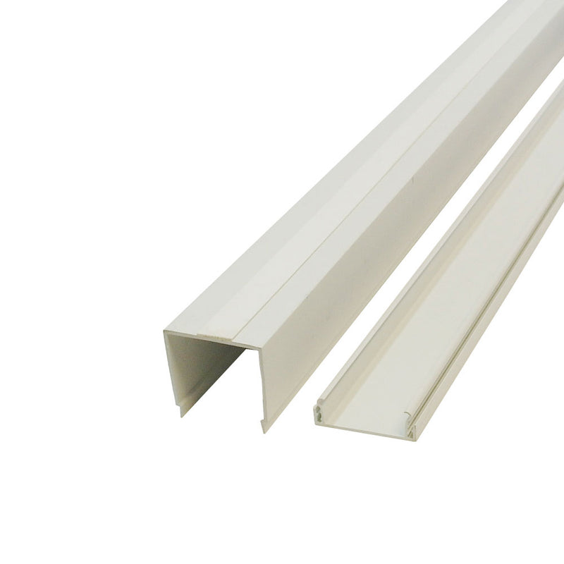 Perplas 6ft Raceway Cable Concealer with Adhesive Tape x 2 inch - Off White