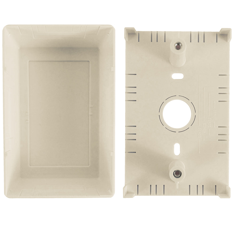 Raceway Single Gang Box - Beige