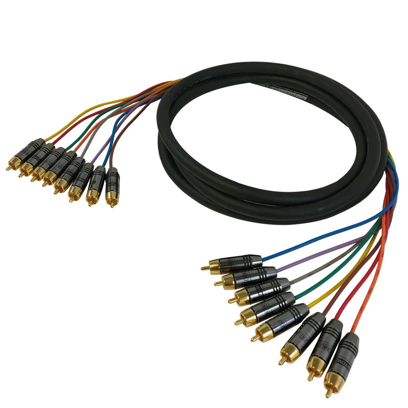 Behringer Multicore Cable - 8-way XLR Male to XLR Female - 8 Channel Snake Cable - 3 m / 10 ft - Gold Performance - GMX-300 Behringer Multicore Cable - 8-way XLR Male to XLR Female - 8 Channel Snake Cable - 3 m / 10 ft - Gold Performance - GMX-300