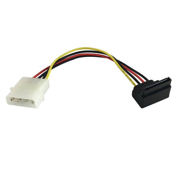 6 inch 4 to Right Angle 15 pin SATA Power Cable