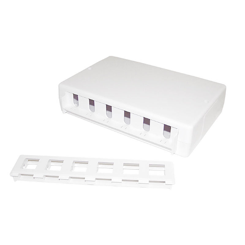 Surface Box 6 or 12 Port - White