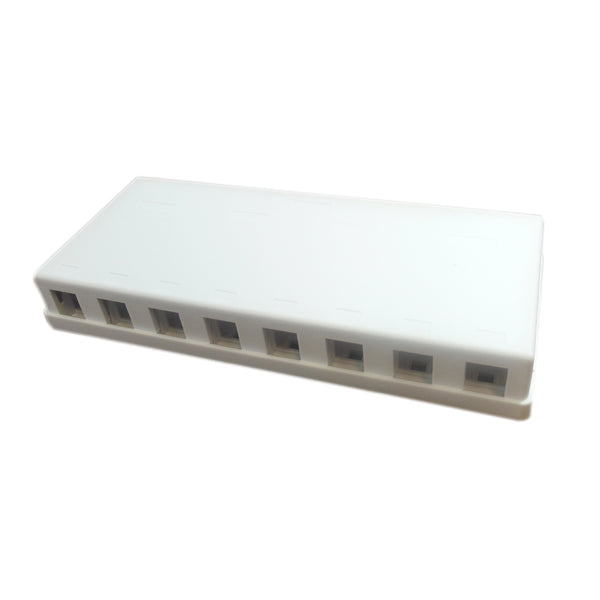 Surface Box 8 Port White