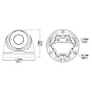 4MP Varifocal Turret IP Camera - 2.8~12mm - Smart IR - IP67 Rated - White